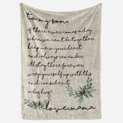 Blanket Gift Ideas For Son, Sentimental Gifts For My Son, Ever Comes A Day Blanket, Christmas Blanket