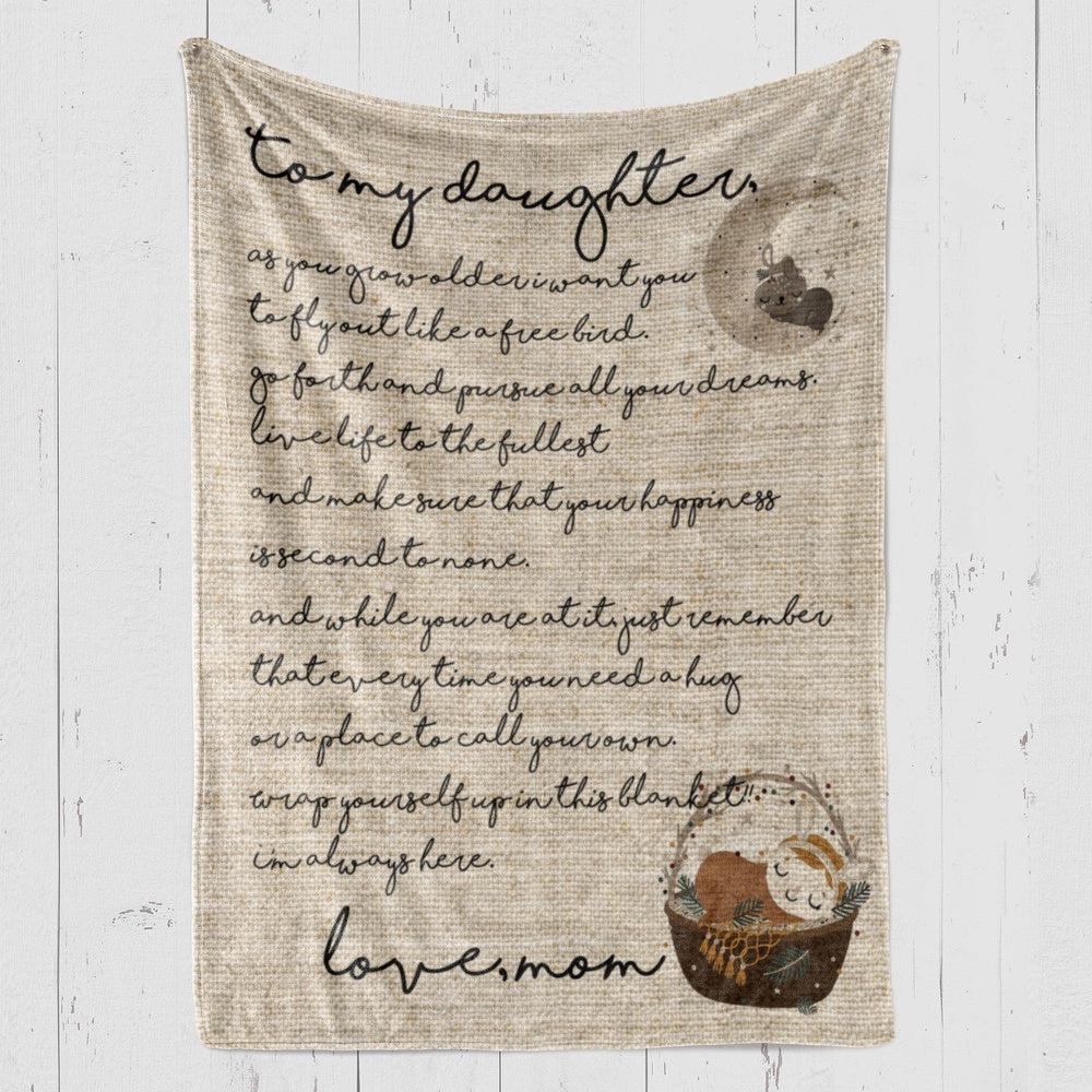 Blanket Gifts For Adult Daughter, Mother And Daughter Gifts, As You Grow Blanket, Christmas Blanket