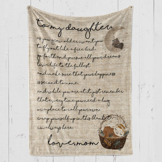 Blanket Gifts For Adult Daughter, Mother And Daughter Gifts, As You Grow Blanket, Christmas Blanket
