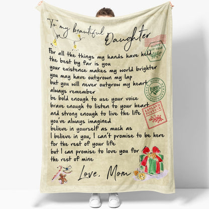 Blanket Gifts For Adult Daughter, Mother And Daughter Gifts, For All The Things Blanket, Christmas Blanket
