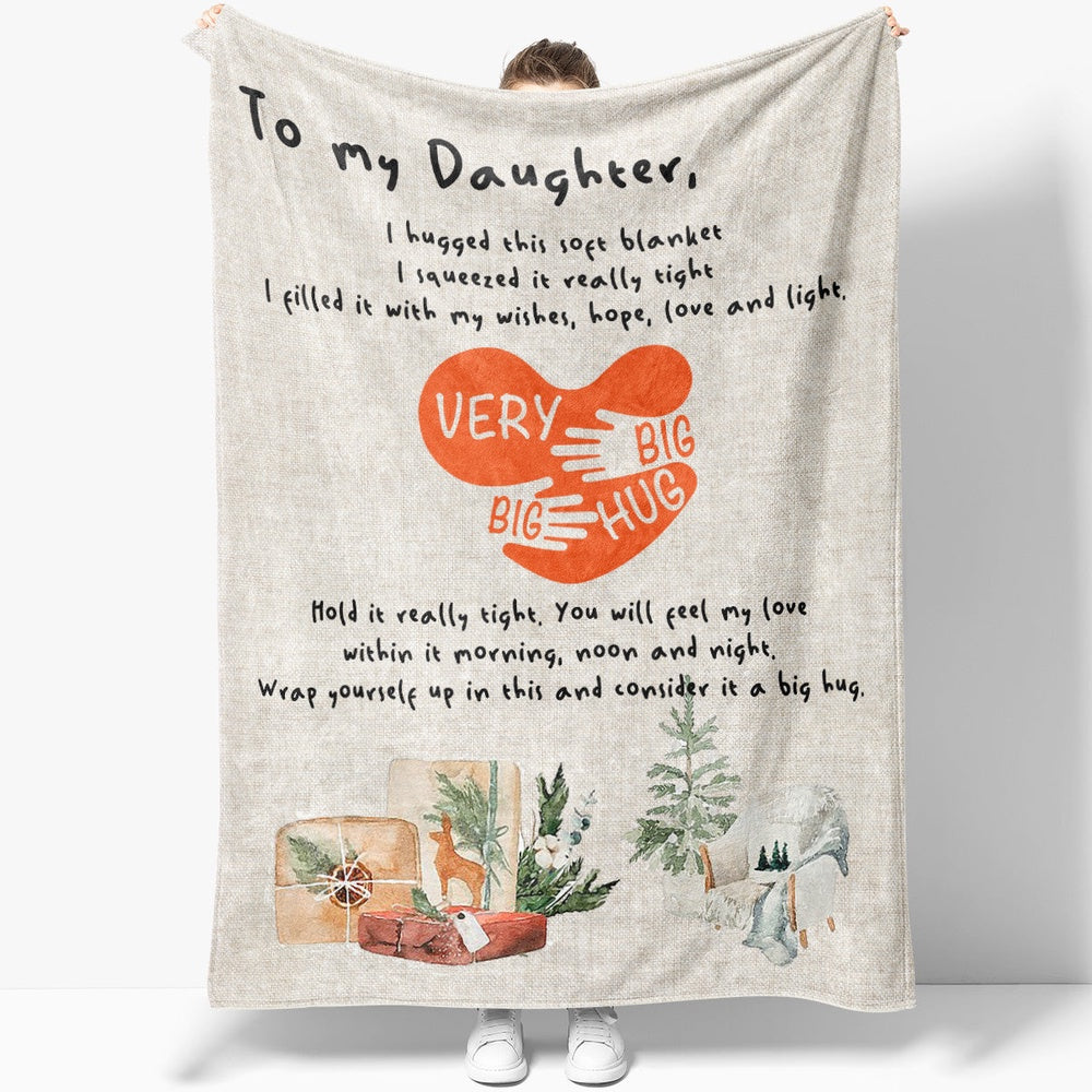 Blanket Gifts For Adult Daughter, Sentimental Gifts For Daughter From Mom, Make A Wish Blanket, Christmas Blanket