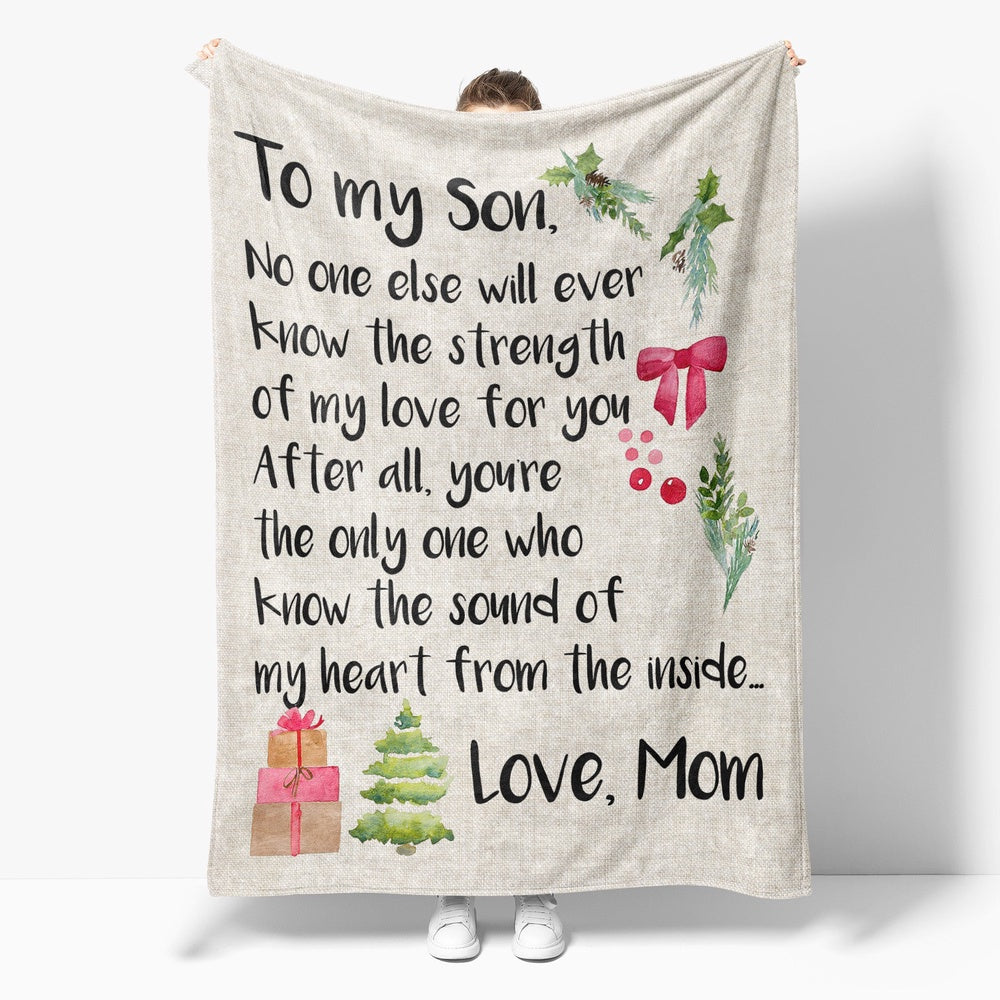 Blanket Gifts For Sons From Mothers, Birthday Gift Ideas For Son, No One Else Know Blanket, Christmas Blanket