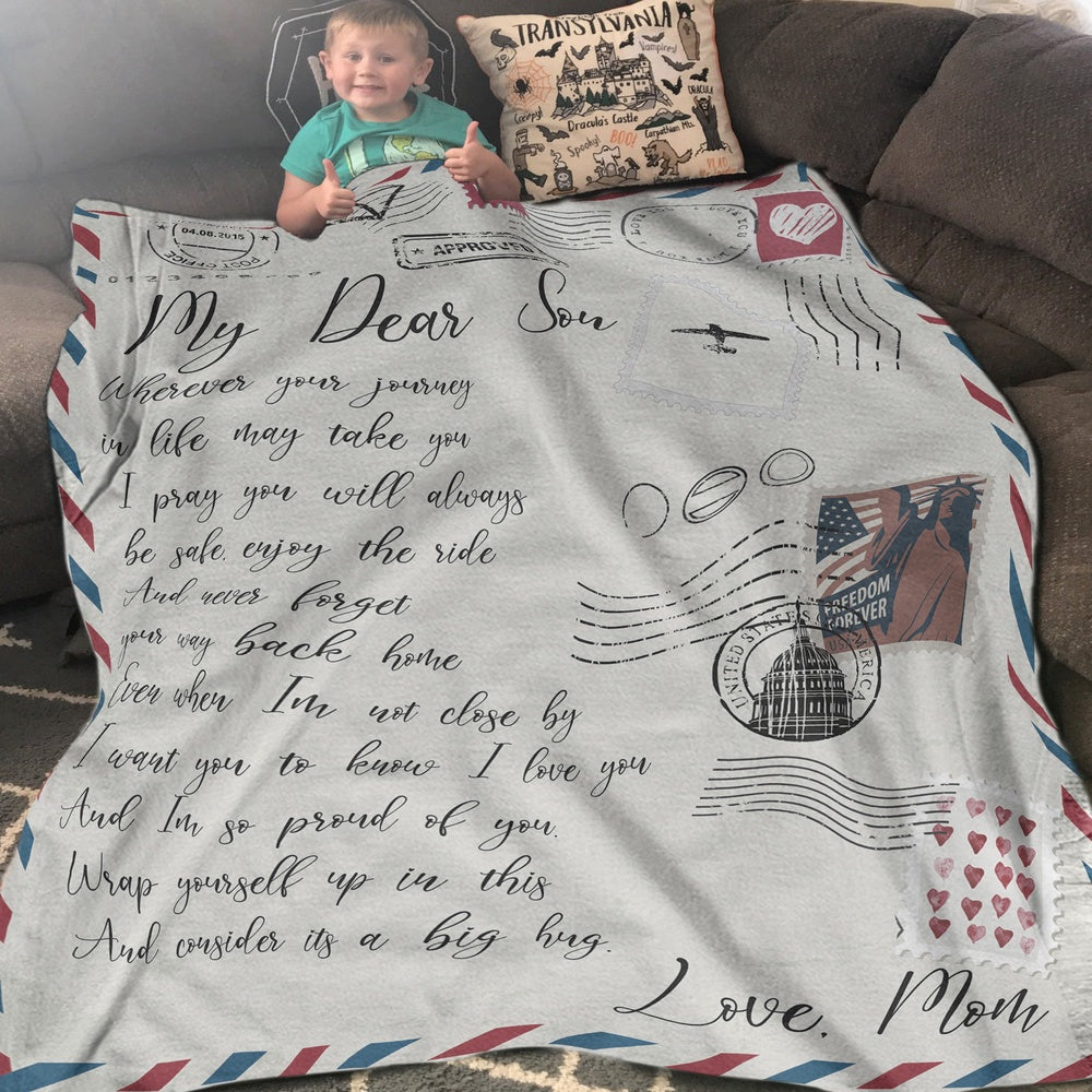 Blanket Gifts For Sons From Mothers, Christmas Gifts For Son, Journey In Life Blanket, Christmas Blanket
