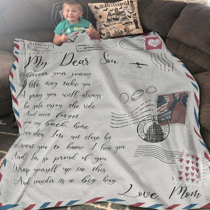 Blanket Gifts For Sons From Mothers, Christmas Gifts For Son, Journey In Life Blanket, Christmas Blanket