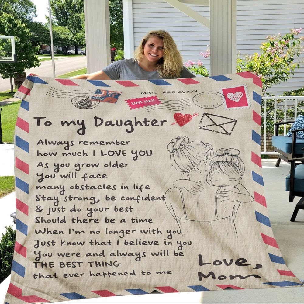 Blanket Graduation Gift For Daughter, Personalized Gifts For Daughter, How Much I Love You Blanket, Christmas Blanket