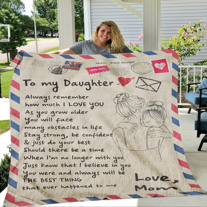 Blanket Graduation Gift For Daughter, Personalized Gifts For Daughter, How Much I Love You Blanket, Christmas Blanket