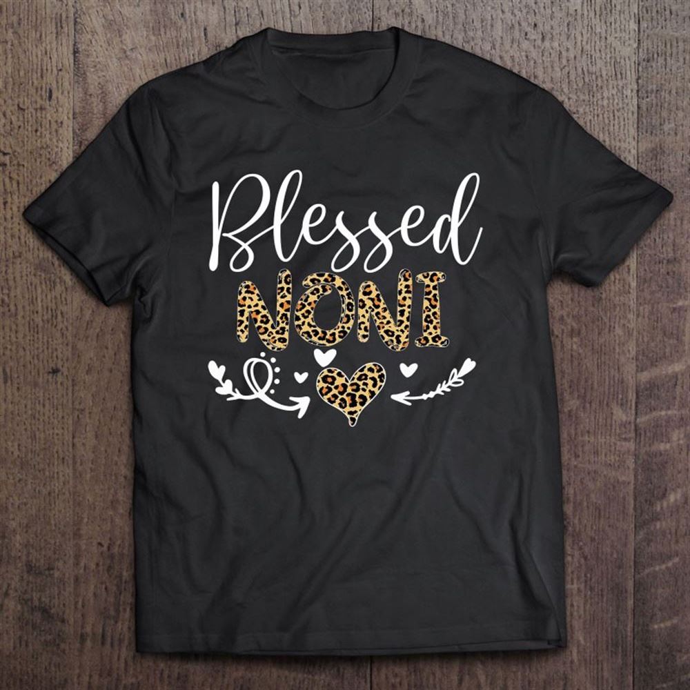 Blessed Noni Leopard Mothers Day Mom Grandma T Shirt, Mother's Day Shirt, Gift For Mom, Shirt For Mom