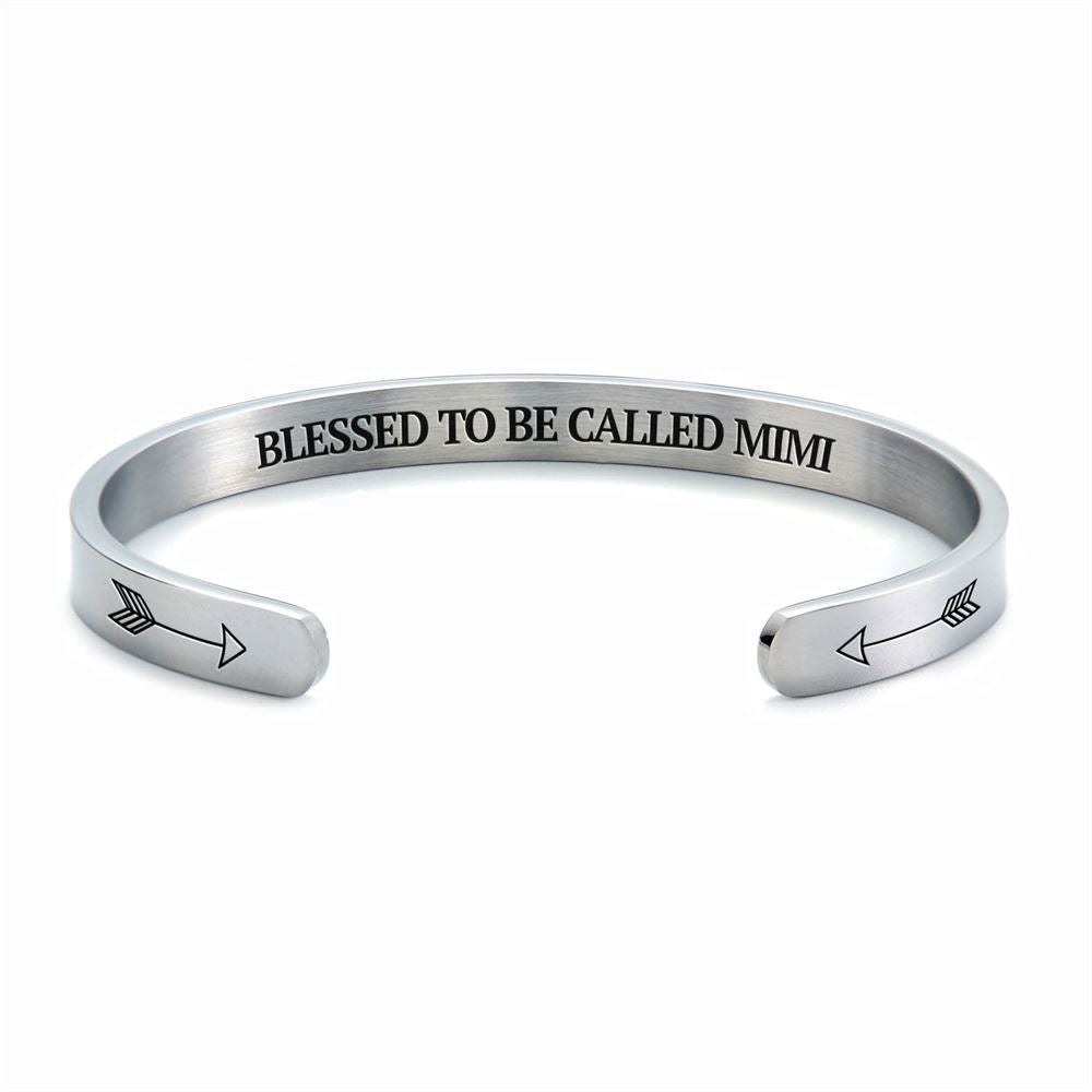 Blessed To Be Called Mimi Personalized Cuff Bracelet, Christian Bracelet For Women, Bible Verse Bracelet, Christian Jewelry