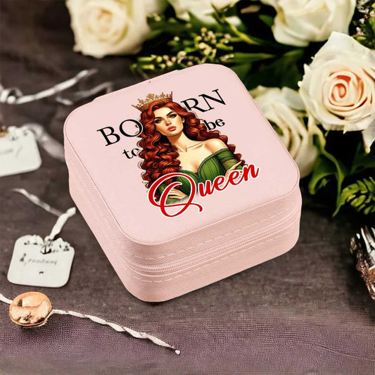 Born To Be Queen Jewelry Box, Gift For Mother's Day, Mother's Day Jewelry Case, Gift For Her