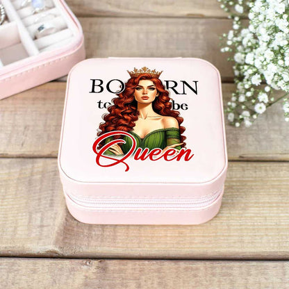 Born To Be Queen Jewelry Box, Gift For Mother's Day, Mother's Day Jewelry Case, Gift For Her