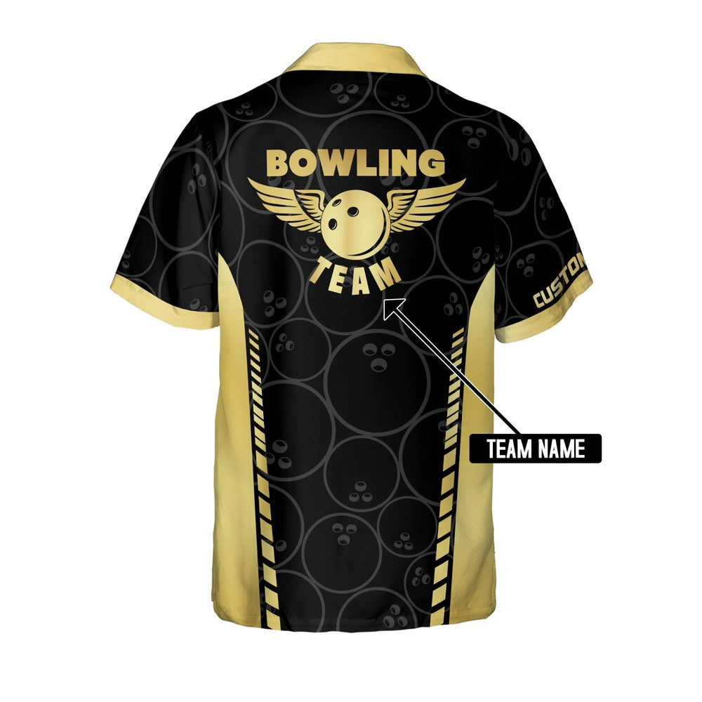 Bowling Hawaiian Shirt, Button-Down Aloha Hawaiian Shirt, Custom Bowling Team Shirts