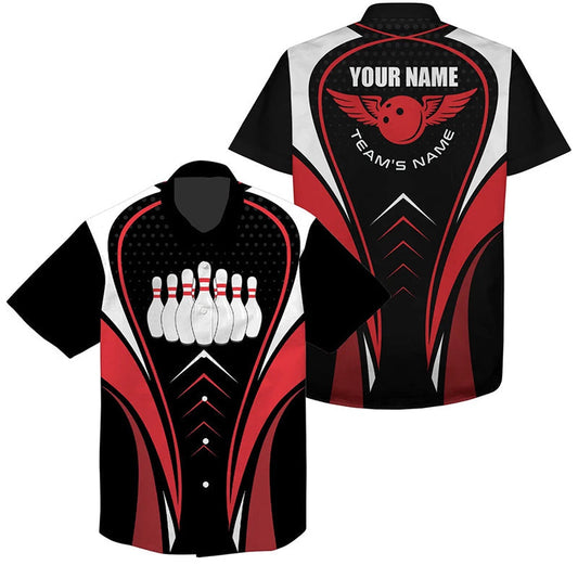 Bowling Hawaiian Shirt, Personalized 3D Bowling Hawaiian Shirt, Custom Bowling Team Shirts