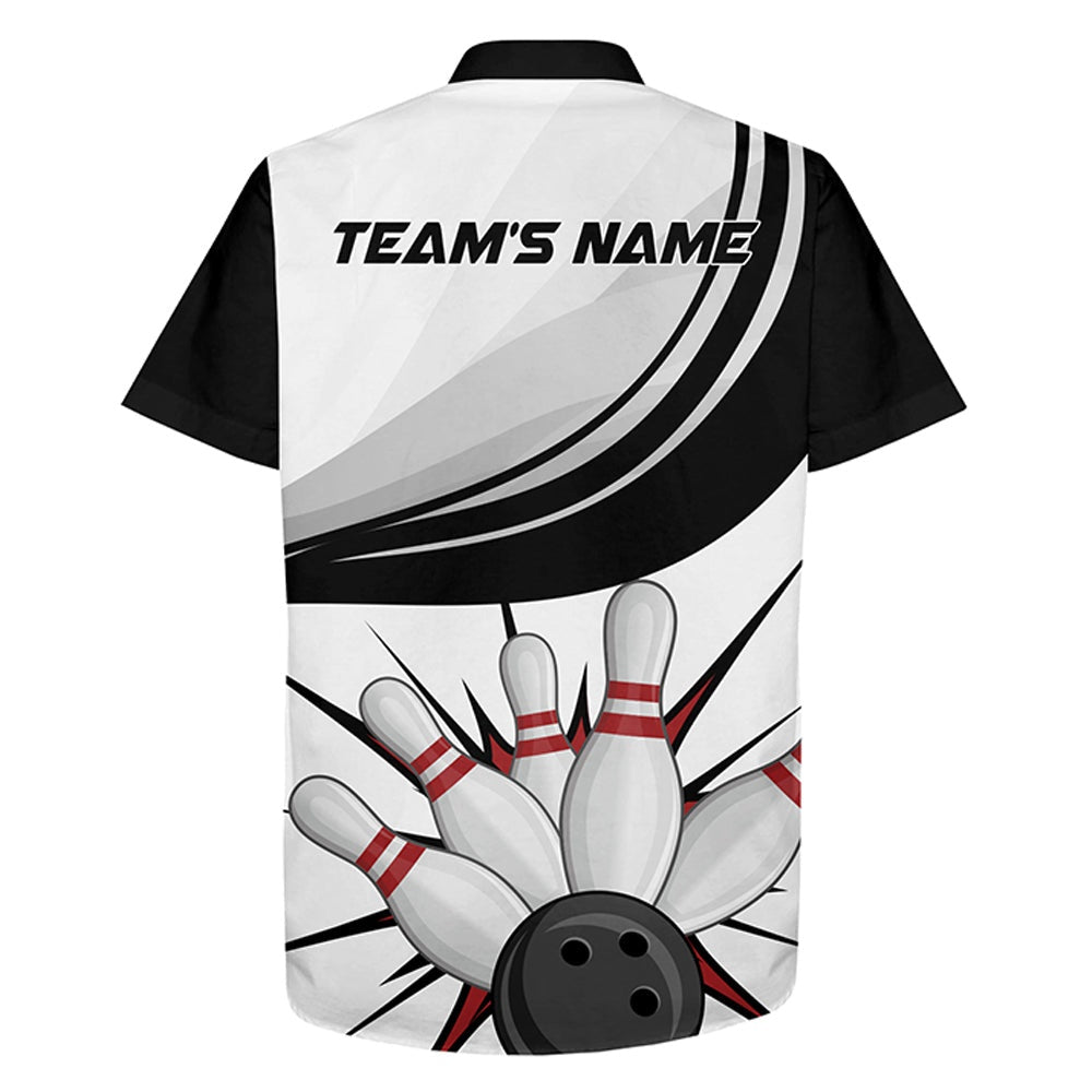 Bowling Hawaiian Shirt, Personalized Hawaiian Bowling Shirt For Men Women, Custom Bowling Team Shirts