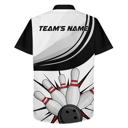 Bowling Hawaiian Shirt, Personalized Hawaiian Bowling Shirt For Men Women, Custom Bowling Team Shirts