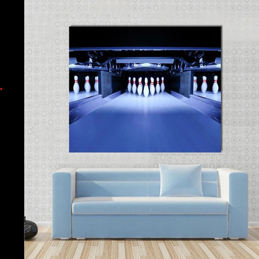 Bowling Pins Canvas Wall Art Decor