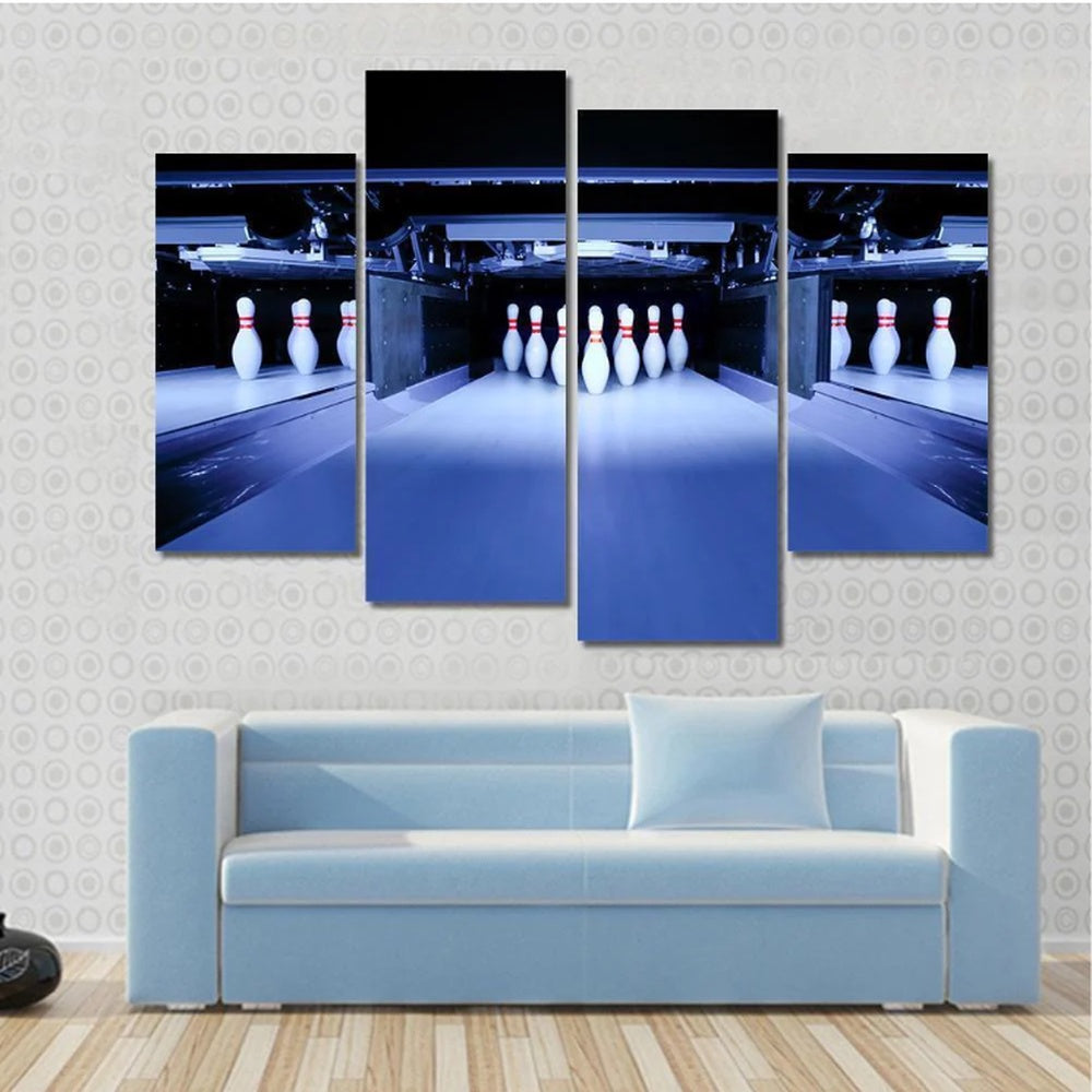 Bowling Pins Canvas Wall Art Decor