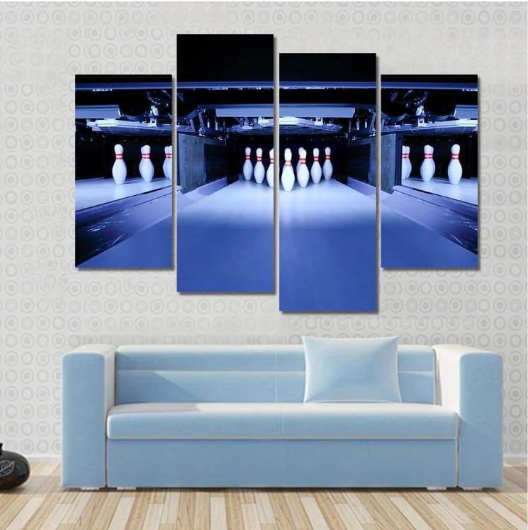 Bowling Pins Canvas Wall Art Decor