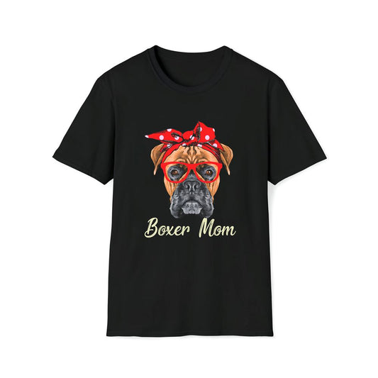 Boxer Mom Dogs Tee Mother's Day Dog Lovers Gifts For Women Premium T Shirt, Mother's Day Premium T Shirt, Mother's Day Gift, Mom Shirt