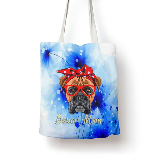 Boxer Mom Dogs Tee Mothers Day Dog Lovers Gifts For Women Tote Bag, Women Tote Bag, Canvas Tote Bag, Printed Tote Bag