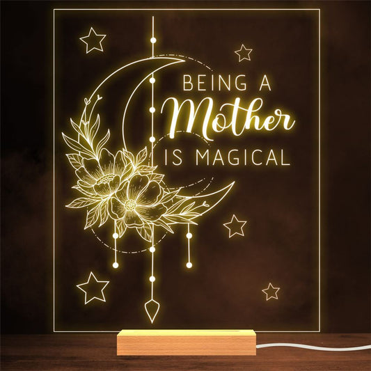 Bust Mum Ever Lettering Mother's Day Gift Warm Lamp Night Light, Mother's Day Night Lights For Bedroom