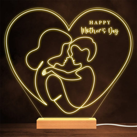 Butterflies Poem For Mother Happy Mother's Day Gift Night Light, Mother's Day Night Lights For Bedroom
