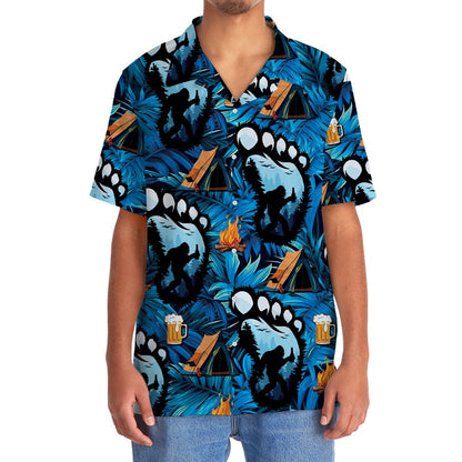 Camping Bigfoot Beer Hawaiian Shirt, Funny Hawaiian Shirt, Cool Hawaiian Shirts, Best Hawaiian Shirts