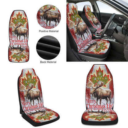 Canada Merry Christmas Eh Canada Moose Cars Seat Cover, Christmas Car Seat Covers, Car Decor Gift