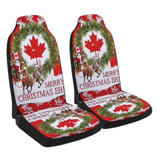 Canada Merry Christmas Eh Canadian Cars Seat Cover, Christmas Car Seat Covers, Car Decor Gift