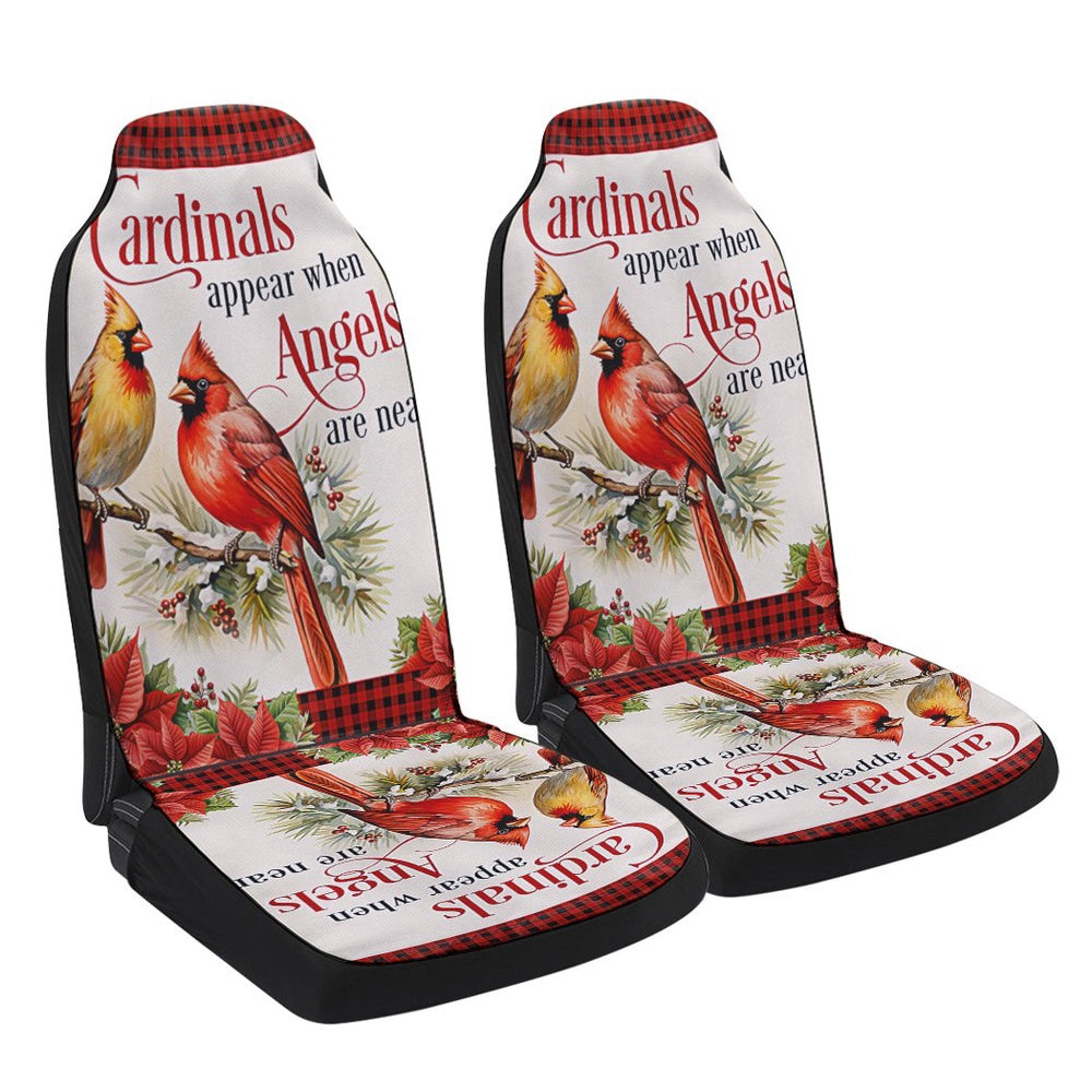 Cardinal Cardinals Appear When Angels Are Near Christmas Cardinals Cars Seat Cover, Christmas Car Seat Covers, Car Decor Gift