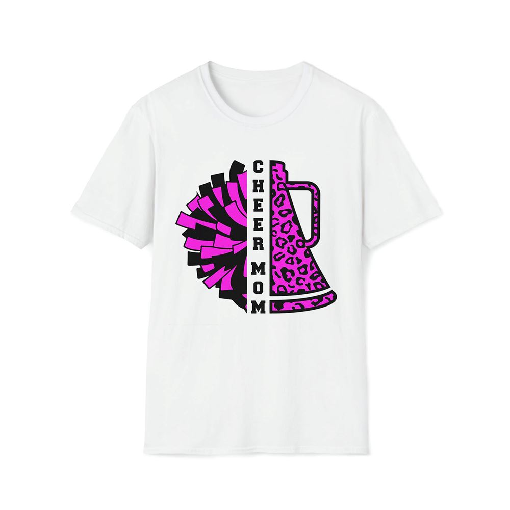 Cheerleader Megaphone Pom Pom Premium T Shirt, Mother's Day Premium T Shirt, Mom Shirt