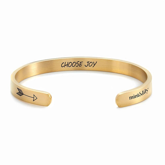 Choose Joy Personalized Cuff Bracelet, Christian Bracelet For Women, Bible Verse Bracelet, Christian Jewelry
