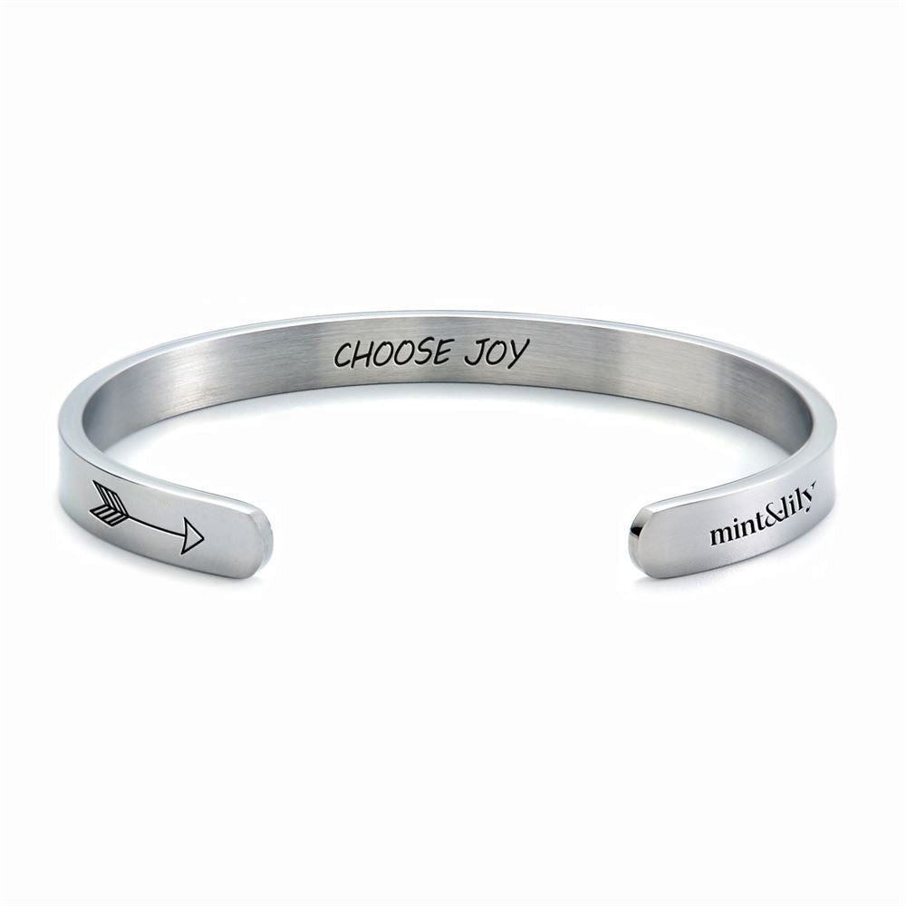 Choose Joy Personalized Cuff Bracelet, Christian Bracelet For Women, Bible Verse Bracelet, Christian Jewelry