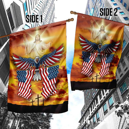 Christian Garden Flags, America Strong One Nation Under God Flag, Christian House Flags, Christian Cross Flag, Faith Flag