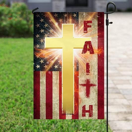 Christian Garden Flags, American Faith Cross Flag, Christian House Flags, Christian Cross Flag, Faith Flag