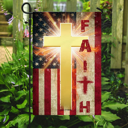 Christian Garden Flags, American Faith Cross Flag, Christian House Flags, Christian Cross Flag, Faith Flag