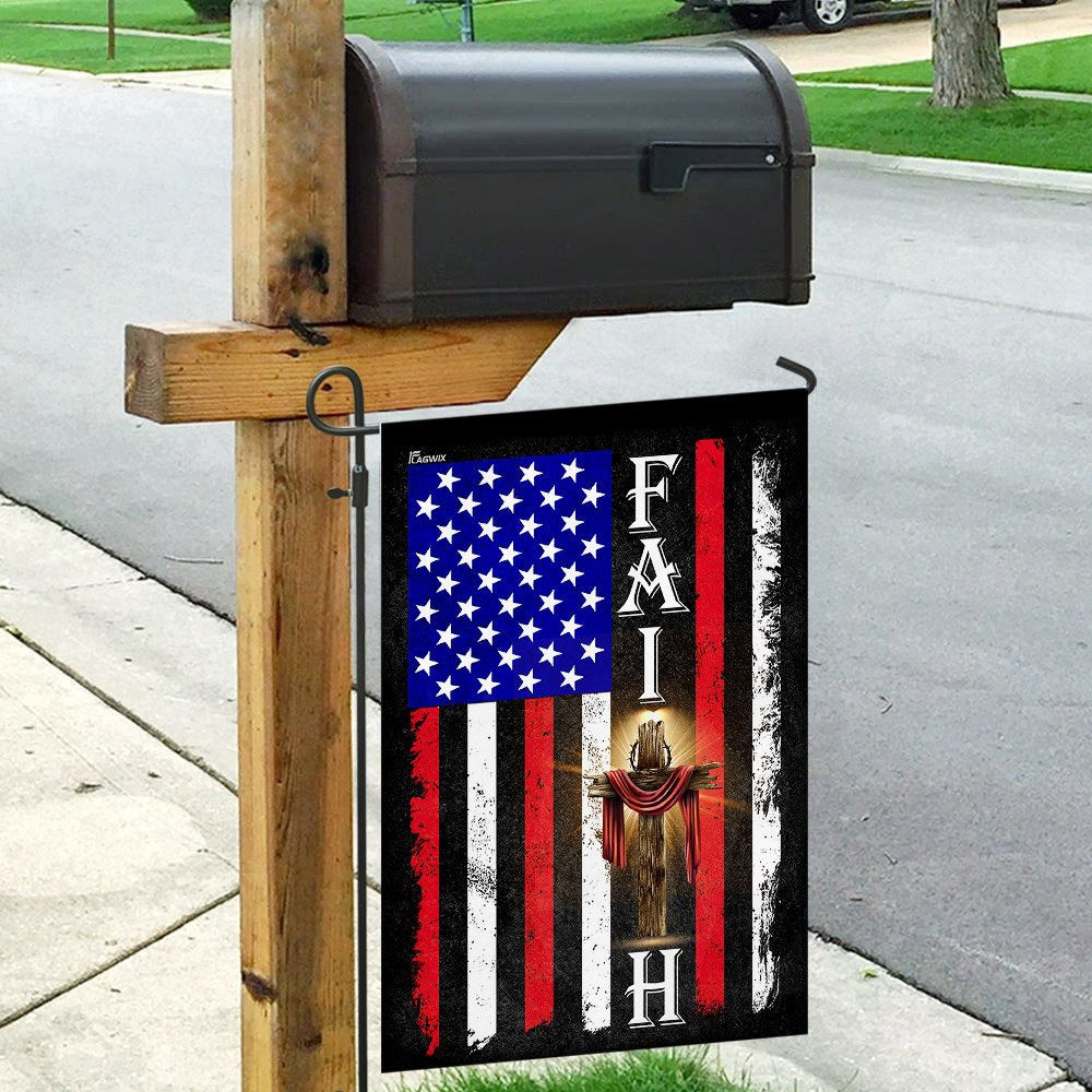 Christian Garden Flags, American Faith Flag, Christian House Flags, Christian Cross Flag, Faith Flag