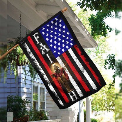 Christian Garden Flags, American Faith Flag, Christian House Flags, Christian Cross Flag, Faith Flag