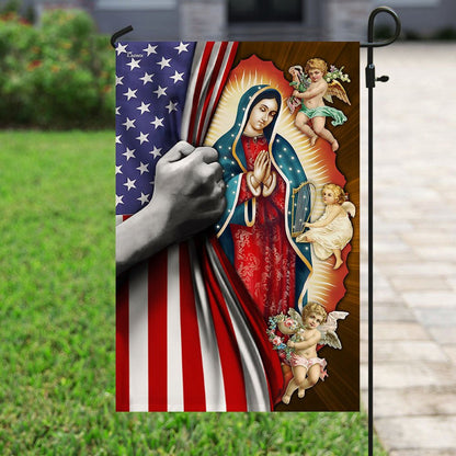 Christian Garden Flags, Blessed Virgin Mary Flag, Christian House Flags, Christian Cross Flag, Faith Flag