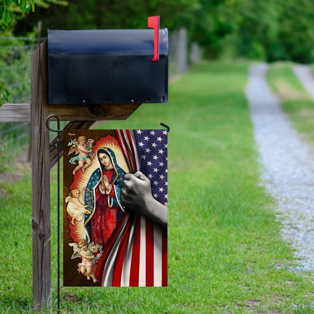 Christian Garden Flags, Blessed Virgin Mary Flag, Christian House Flags, Christian Cross Flag, Faith Flag