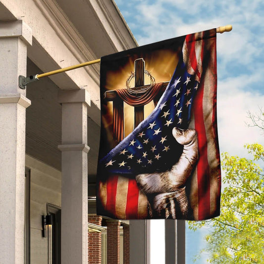 Christian Garden Flags, Christian Cross - Jesus Flag, Christian House Flags, Christian Cross Flag, Faith Flag