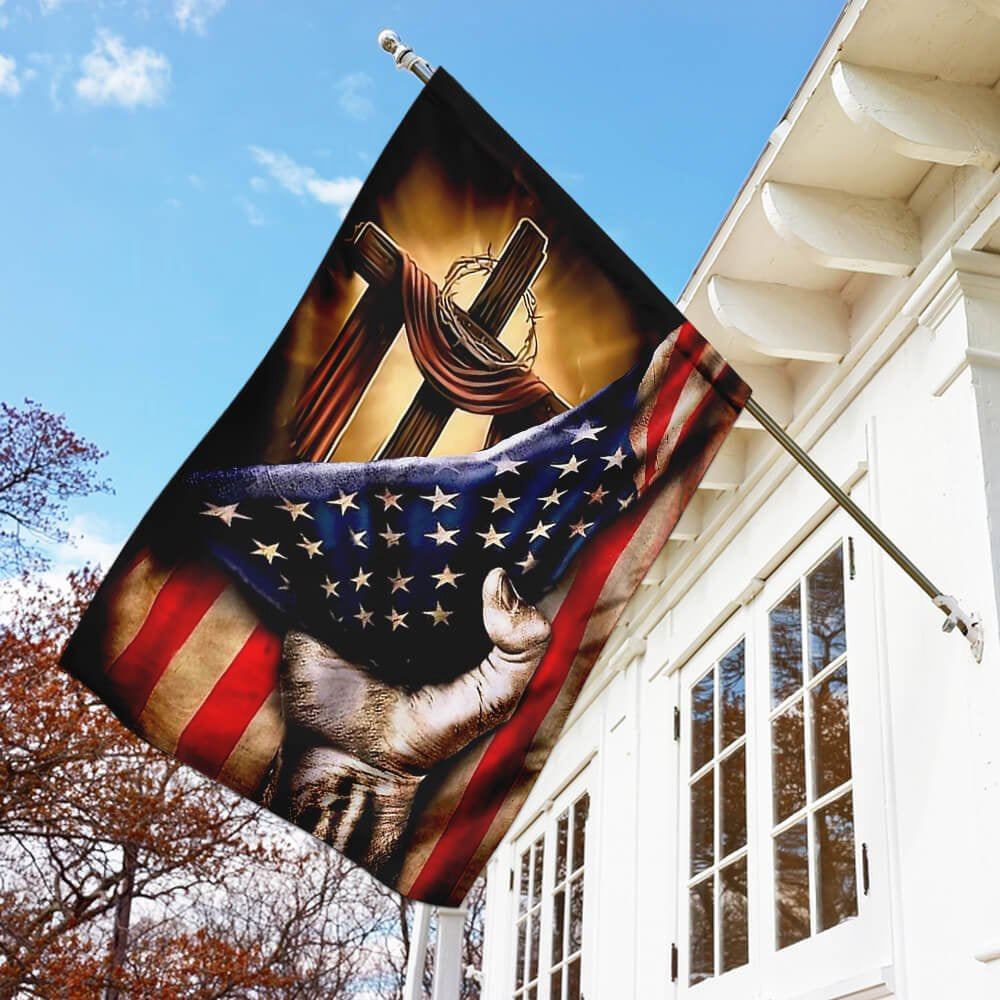 Christian Garden Flags, Christian Cross - Jesus Flag, Christian House Flags, Christian Cross Flag, Faith Flag