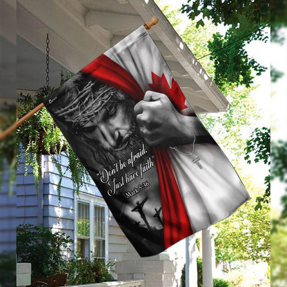 Christian Garden Flags, Christian Jesus Just Have Faith Canadian Flag, Christian House Flags, Christian Cross Flag, Faith Flag