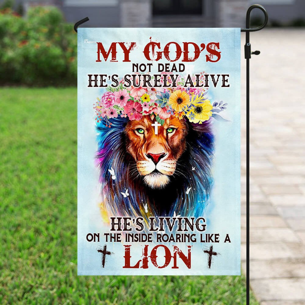 Christian Garden Flags, Christian Lion Flag, Christian House Flags, Christian Cross Flag, Faith Flag