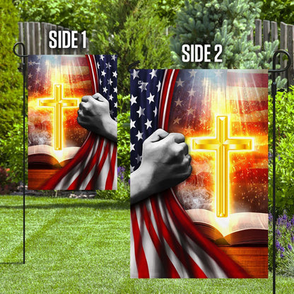 Christian Garden Flags, Cross And Bible Flag, Christian House Flags, Christian Cross Flag, Faith Flag