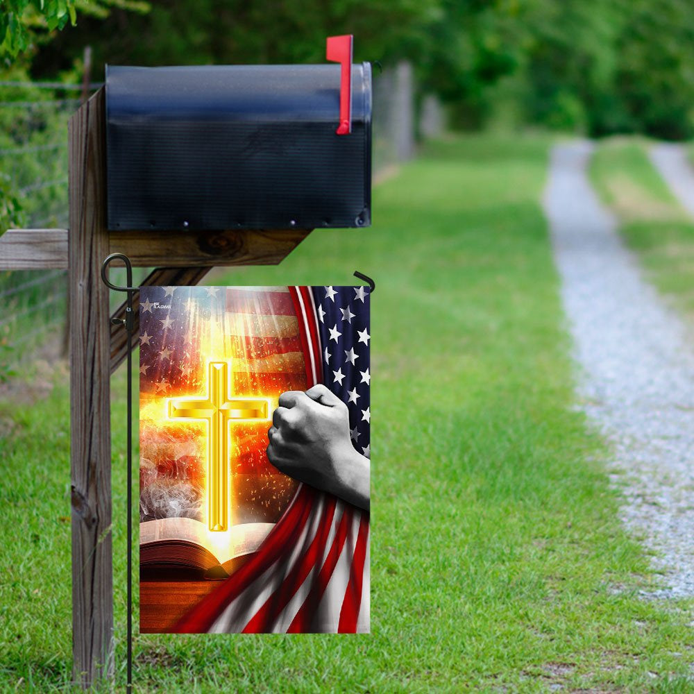 Christian Garden Flags, Cross And Bible Flag, Christian House Flags, Christian Cross Flag, Faith Flag
