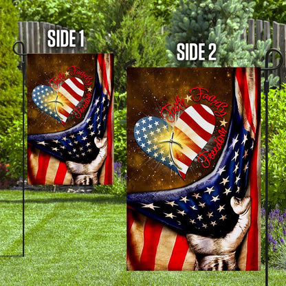 Christian Garden Flags, Faith Family Freedom American Flag, Christian House Flags, Christian Cross Flag, Faith Flag