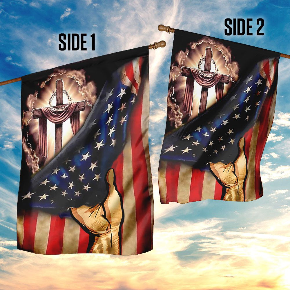 Christian Garden Flags, God Bless America Flag, Christian House Flags, Christian Cross Flag, Faith Flag