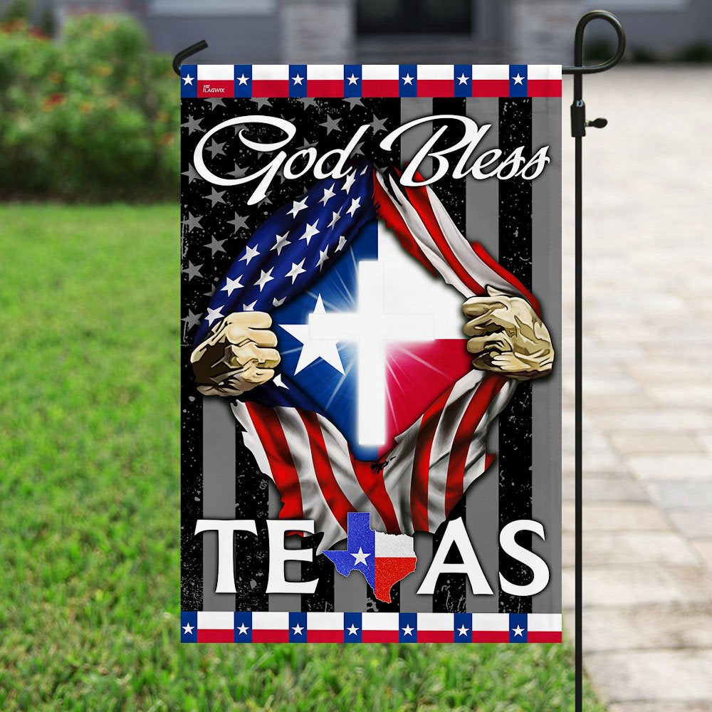 Christian Garden Flags, God Bless Texas Flag, Christian House Flags, Christian Cross Flag, Faith Flag