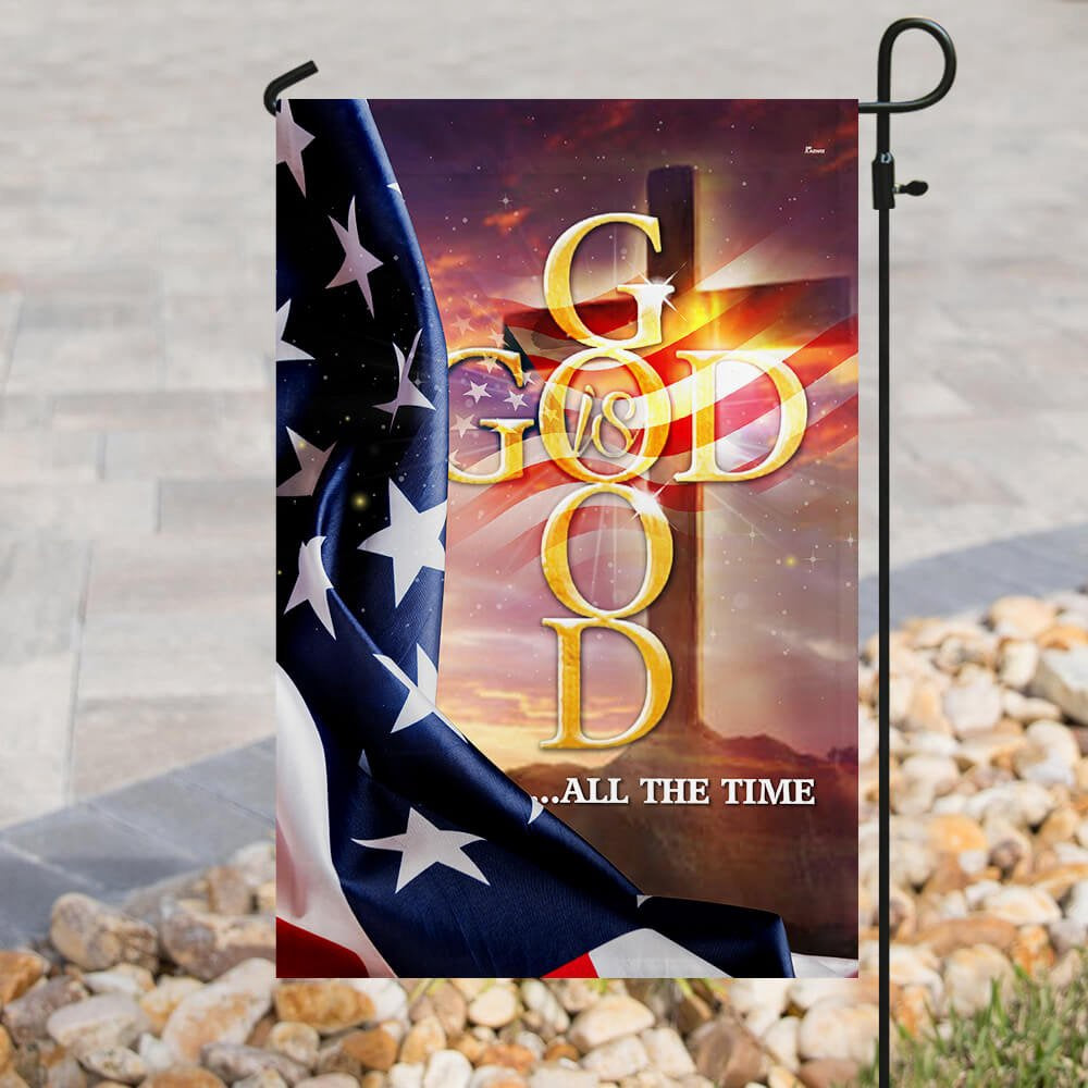 Christian Garden Flags, God Is Good All The Time Flag, Christian House Flags, Christian Cross Flag, Faith Flag