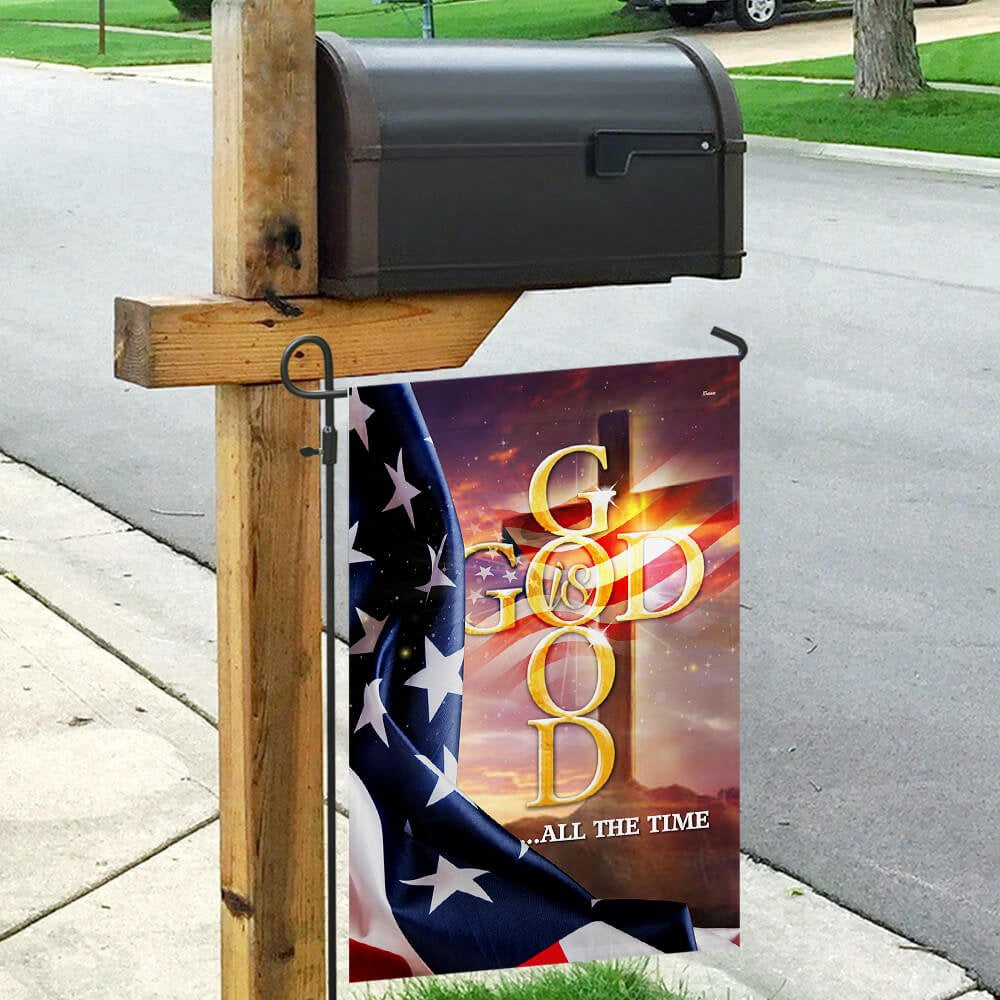 Christian Garden Flags, God Is Good All The Time Flag, Christian House Flags, Christian Cross Flag, Faith Flag